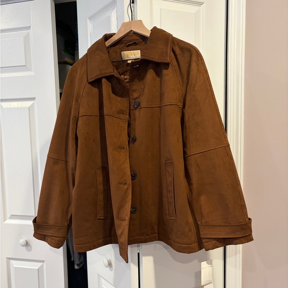 Michael Kors Women’s Tan Camel Suede Jacket - Picture 5 of 11